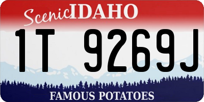 ID license plate 1T9269J