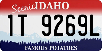 ID license plate 1T9269L