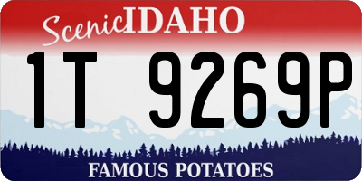 ID license plate 1T9269P