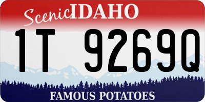ID license plate 1T9269Q