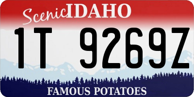 ID license plate 1T9269Z