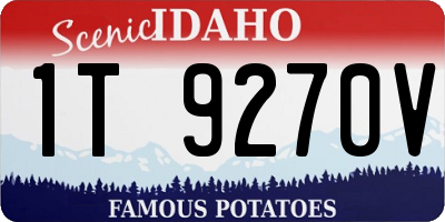 ID license plate 1T9270V
