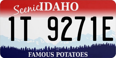 ID license plate 1T9271E