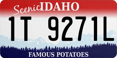 ID license plate 1T9271L