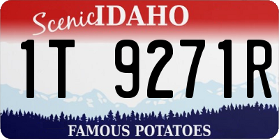 ID license plate 1T9271R