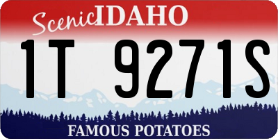 ID license plate 1T9271S