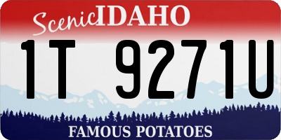 ID license plate 1T9271U