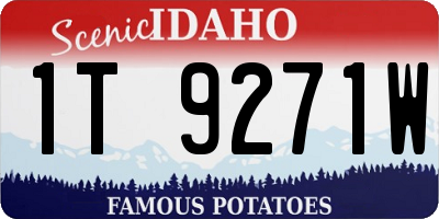 ID license plate 1T9271W