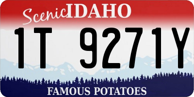 ID license plate 1T9271Y