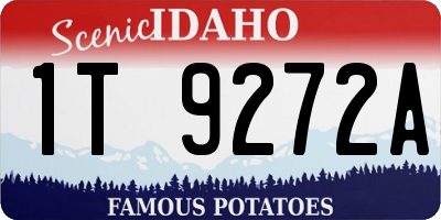 ID license plate 1T9272A