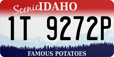 ID license plate 1T9272P
