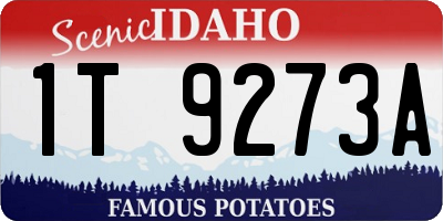 ID license plate 1T9273A