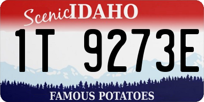 ID license plate 1T9273E