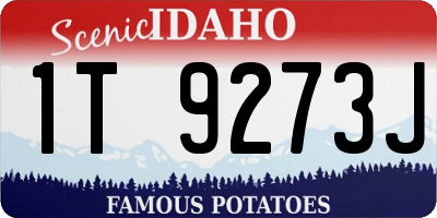 ID license plate 1T9273J