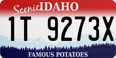 ID license plate 1T9273X