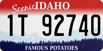 ID license plate 1T9274O