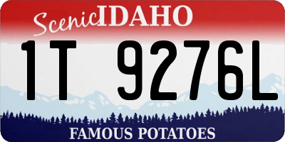 ID license plate 1T9276L