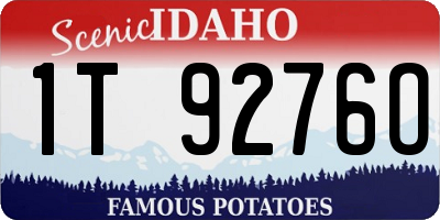 ID license plate 1T9276O