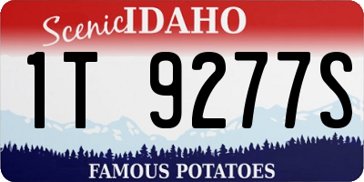 ID license plate 1T9277S