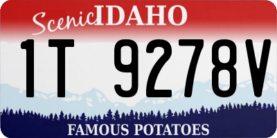 ID license plate 1T9278V