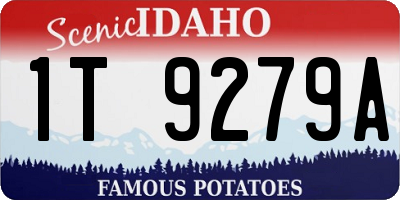 ID license plate 1T9279A
