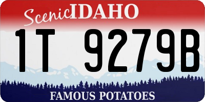 ID license plate 1T9279B