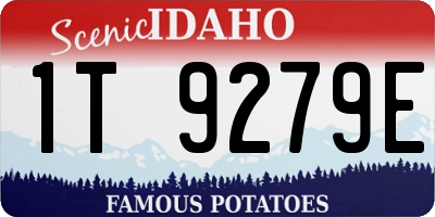 ID license plate 1T9279E