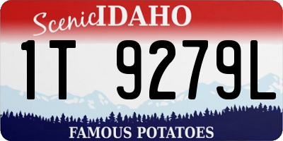 ID license plate 1T9279L