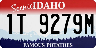 ID license plate 1T9279M