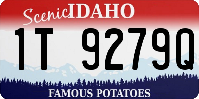 ID license plate 1T9279Q