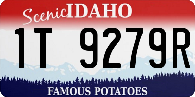 ID license plate 1T9279R