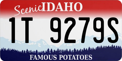 ID license plate 1T9279S