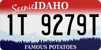 ID license plate 1T9279T