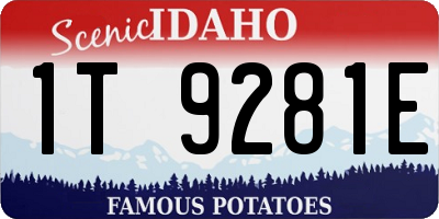 ID license plate 1T9281E