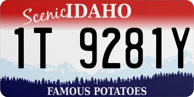 ID license plate 1T9281Y