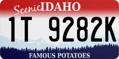 ID license plate 1T9282K