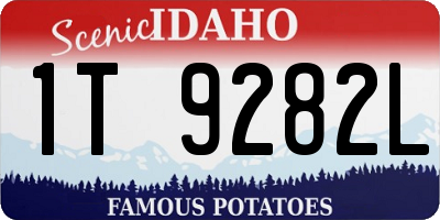 ID license plate 1T9282L