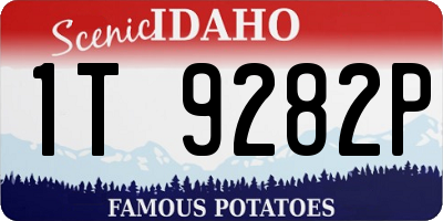 ID license plate 1T9282P