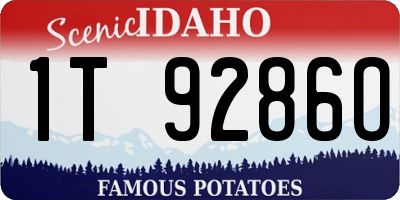 ID license plate 1T9286O
