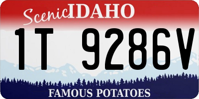ID license plate 1T9286V