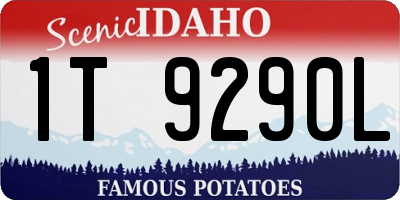 ID license plate 1T9290L