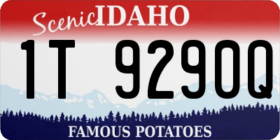 ID license plate 1T9290Q