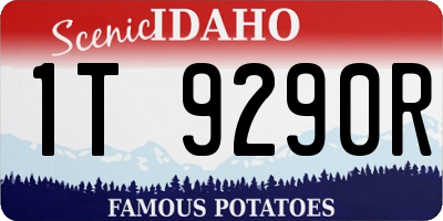 ID license plate 1T9290R