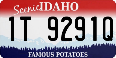 ID license plate 1T9291Q
