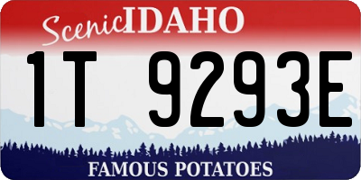 ID license plate 1T9293E