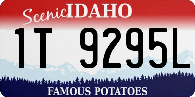 ID license plate 1T9295L