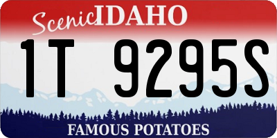 ID license plate 1T9295S
