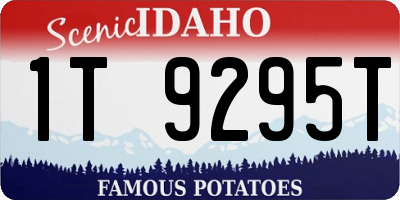 ID license plate 1T9295T
