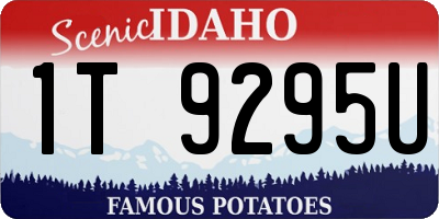 ID license plate 1T9295U