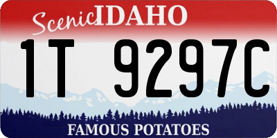 ID license plate 1T9297C